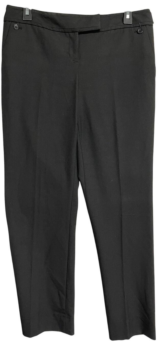 The Limited Dress Pants Womens 6 Black Cassidy Fit Mid Rise Office Wide Leg